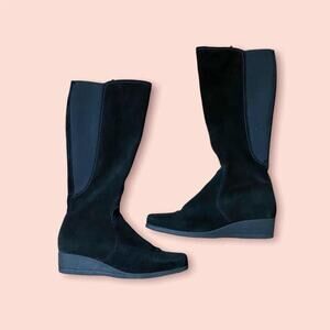 La canadienne boots suede elastic